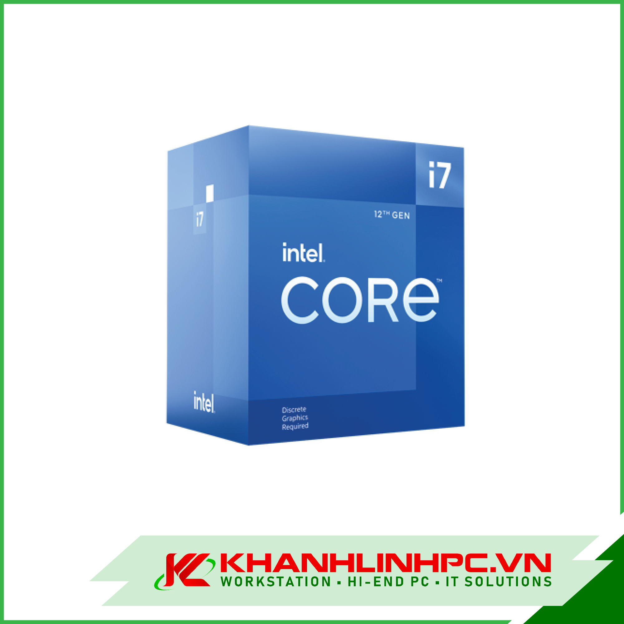 CPU Intel Core i7-12700F / 2.1GHz Turbo 4.9GHz / 12 Nhân 20 Luồng / 25MB / LGA 1700 (box nhập khẩu)