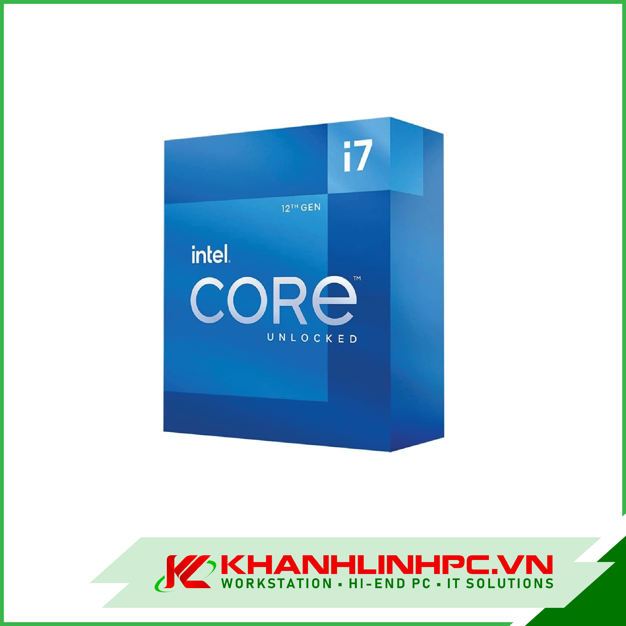 CPU Intel Core i7-12700K / 3.6GHz Turbo 5.0GHz / 12 Nhân 20 Luồng / 25MB / LGA 1700 (box nhập khẩu)