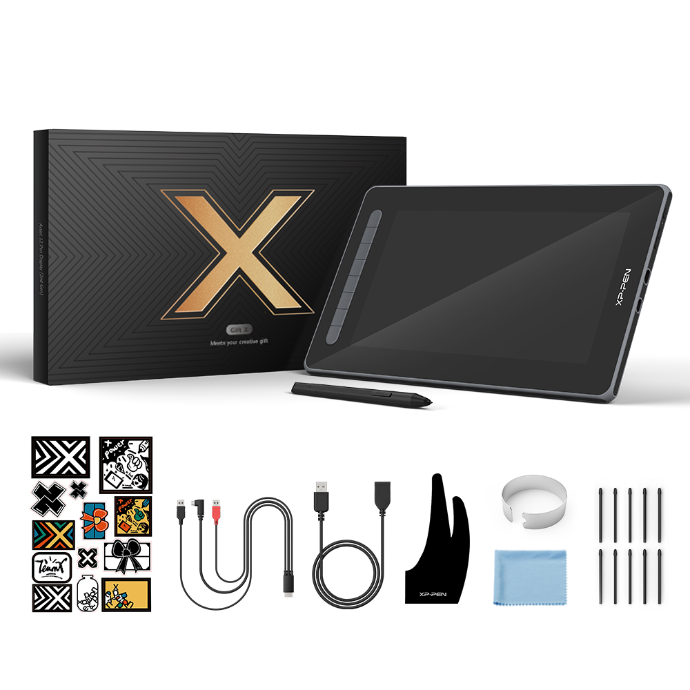 Bảng Vẽ Màn Hình XP-Pen Artist 12 Gen 2 Chip X3 Android 127% sRGB Cảm Ứng Nghiêng