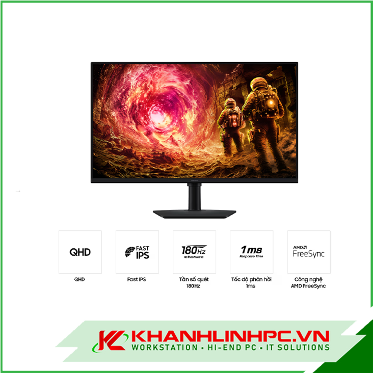 LCD Gaming SAMSUNG Odyssey G5 G50F LS27FG502EEXXV (27 inch / IPS / 2K / 180Hz / 1ms)