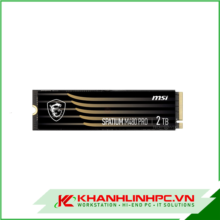 ssd msi spatium m480 pro 2tb pcie gen4x4 m.2 2280 (đọc 7400mb/s - ghi 7000mb/s