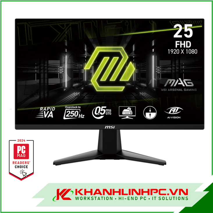 Màn Hình MSI MAG 255XFV (24.5inch/ 250Hz/ VA/ FHD/0.5ms)