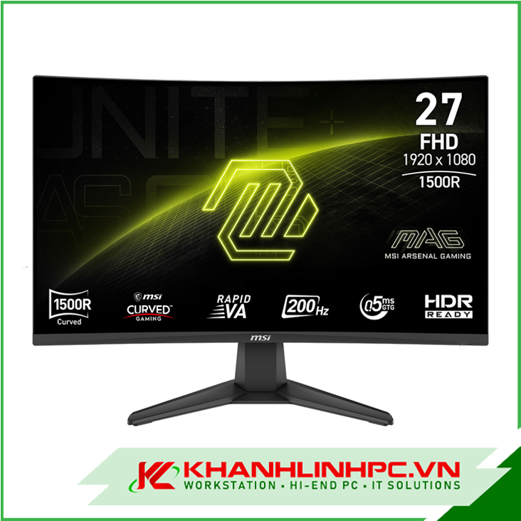 Màn hình MSI MAG 276CF E20 (27inch / cong 1500R / 1920 x 1080 (FHD) / 200Hz / Rapid VA / 0.5ms (GtG, tối thiểu))