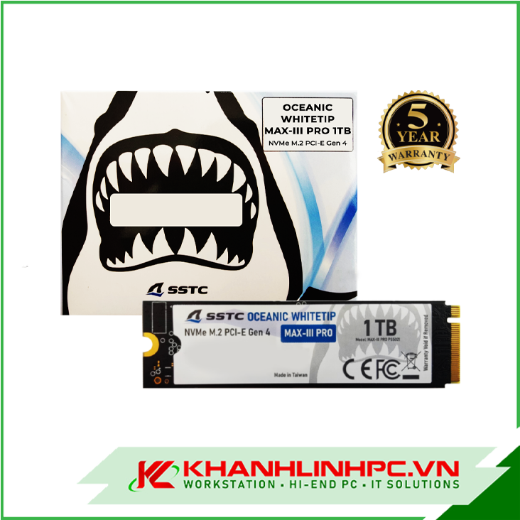 Ổ cứng SSD SSTC Oceanic Whitetip Max-III Pro M.2 NVMe Gen4 1TB (SSTC-MAX-III ver 2)