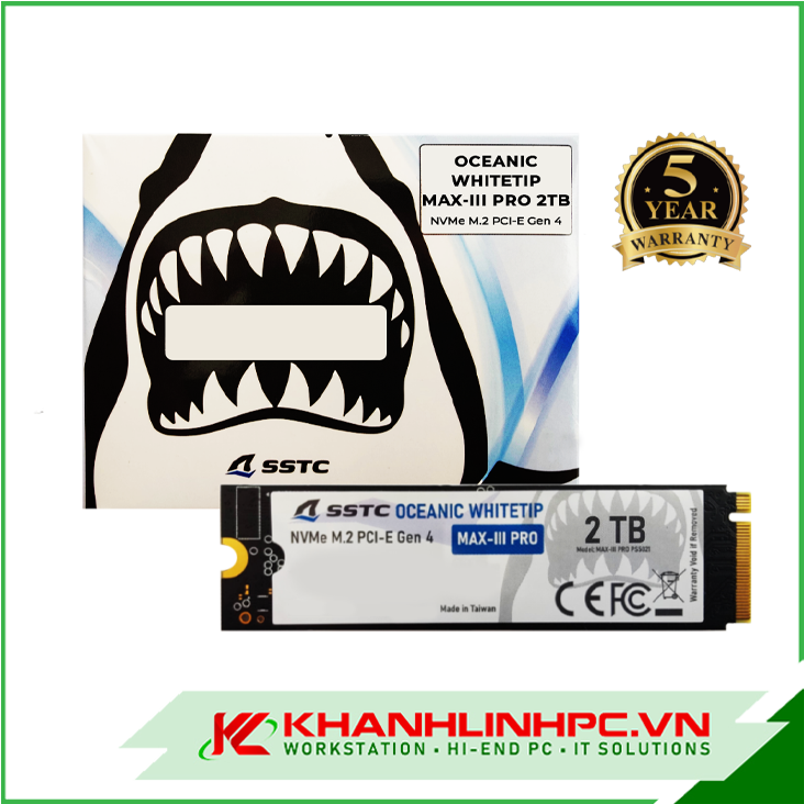 Ổ cứng SSD SSTC Oceanic Whitetip Max-III Pro M.2 NVMe Gen4 2TB (SSTC-MAX-III ver 2)