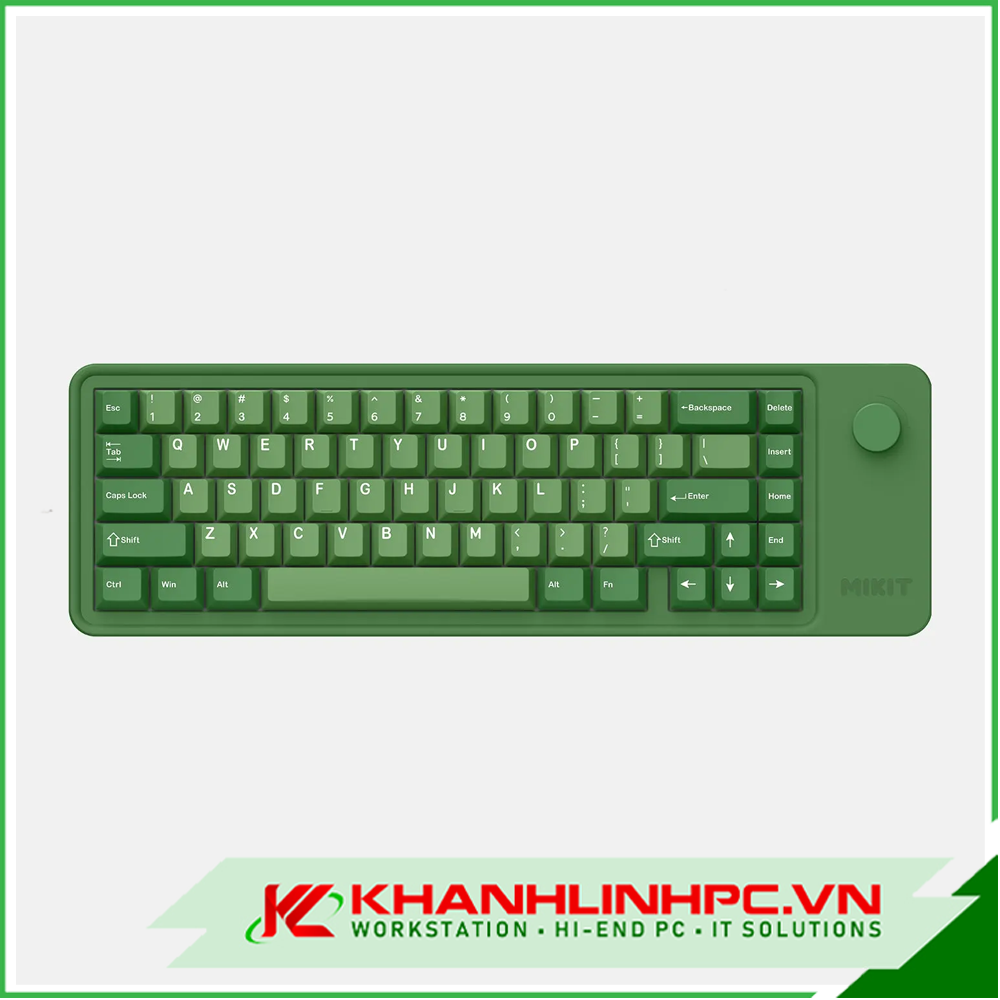 Bàn phím cơ MIKIT M65 EVERGREEN RGB Tri-Mode Mechanical Keyboard