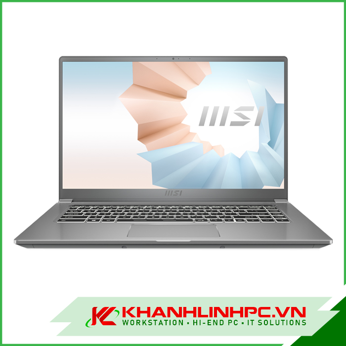 Laptop MSI Modern 15 A11M - 200VN Xám ((i5-1135G7 / 8GB / 512GB / Intel Iris Xe Graphics / 15.6inch FHD / Win 10)