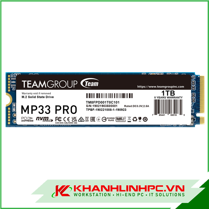 ssd teamgroup mp33 pro m.2 2280 1tb pcie 3.0 x4