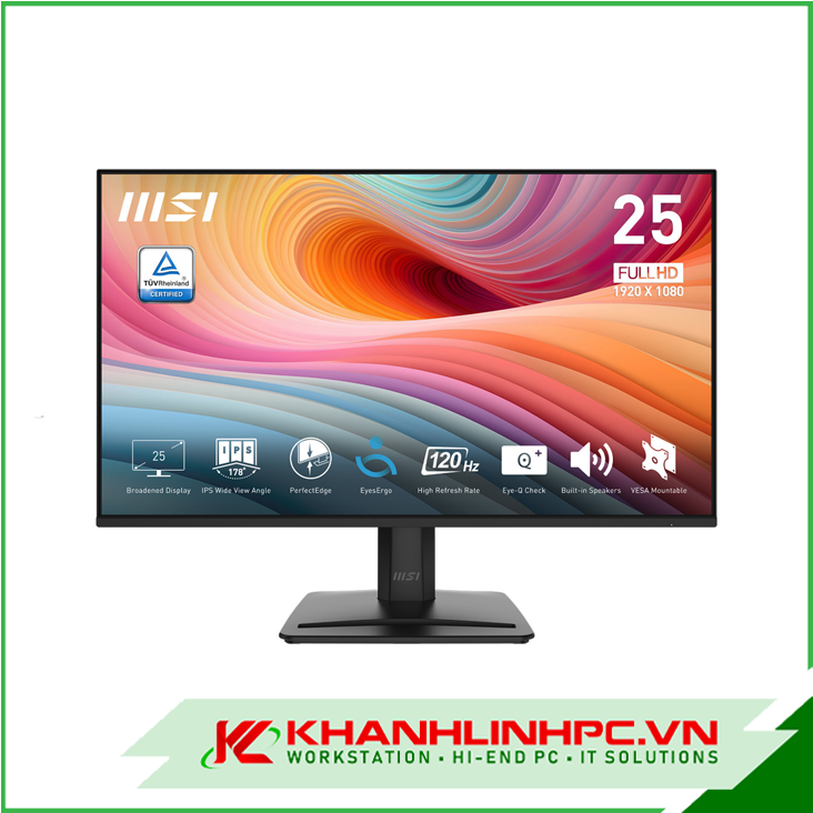 Màn hình MSI PRO MP251 E2 (24.5 inch/FHD/IPS/120Hz/HDMI/Display Port/D-Sub)