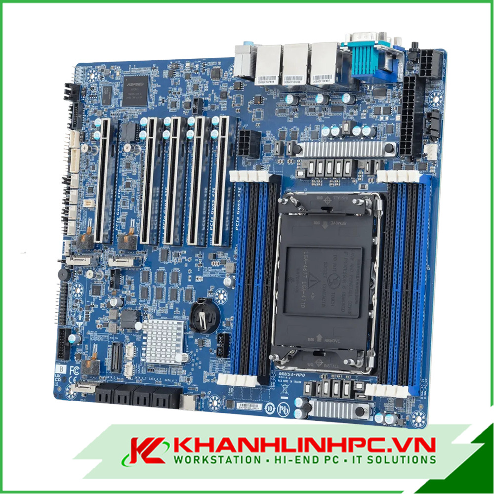 mainboard gigabyte mw54-hp0 | mainboard intel xeon 600 workstation, ddr5 ecc, pcie gen5