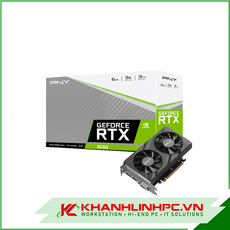 VGA  PNY GeForce RTX 3050 6GB Verto Dual Fan
