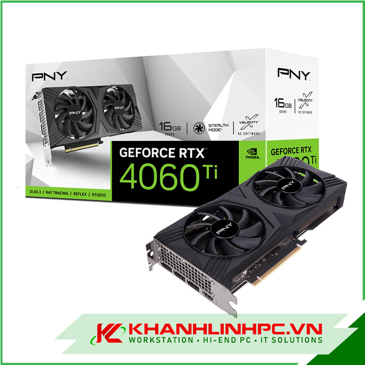 VGA PNY GeForce RTX 4060 Ti 16GB VERTO Dual Fan