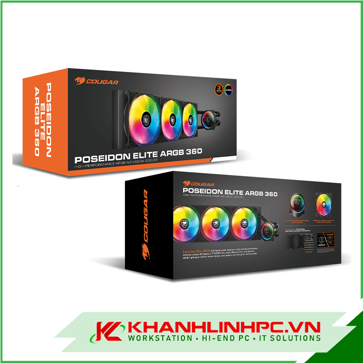 Tản nhiệt nước Cougar Poseidon Elite 360 ARGB