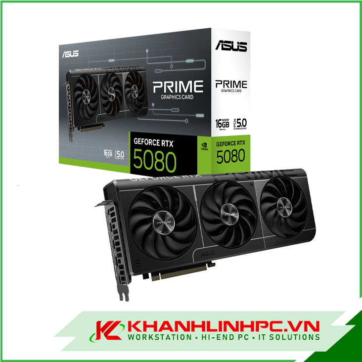 VGA ASUS PRIME GeForce RTX 5080 16GB GDDR7