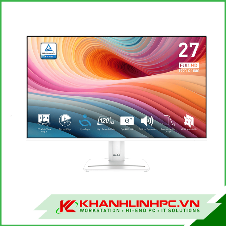 LCD MSI PRO MP275W E2 (27 inch/IPS/FHD/120HZ/cổng DP/ màu trắng)