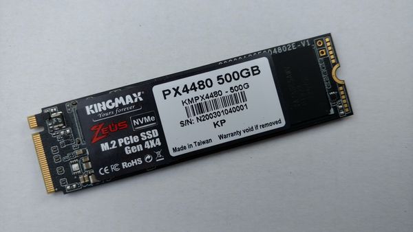 SSD KINGMAX ZEUS PX4480 - 500Gb (NVMe PCIe) Gen4X4