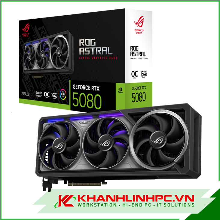 VGA ASUS ROG ASTRAL GeForce RTX 5080 16GB GDDR7 OC Edition