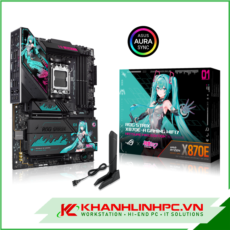 Mainboard ROG STRIX X870E-H GAMING WIFI7 HATSUNE MIKU EDITION