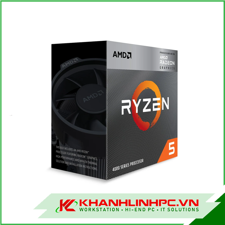 CPU AMD Ryzen 5 4600G / 3.7GHz Boost 4.2GHz / 6 nhân 12 luồng / 11MB / AM4