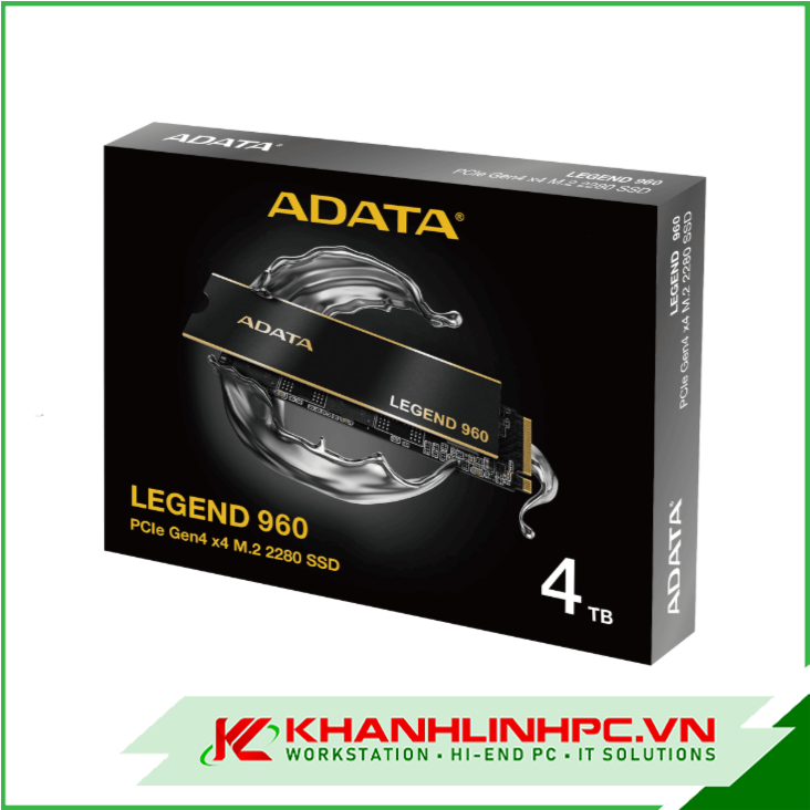 SSD ADATA Legend 960 4TB – M.2 2280 PCIe Gen4 x4 (Đọc 7400MB/s - Ghi 6800MB/s) - (ALEG-960-4TCS)