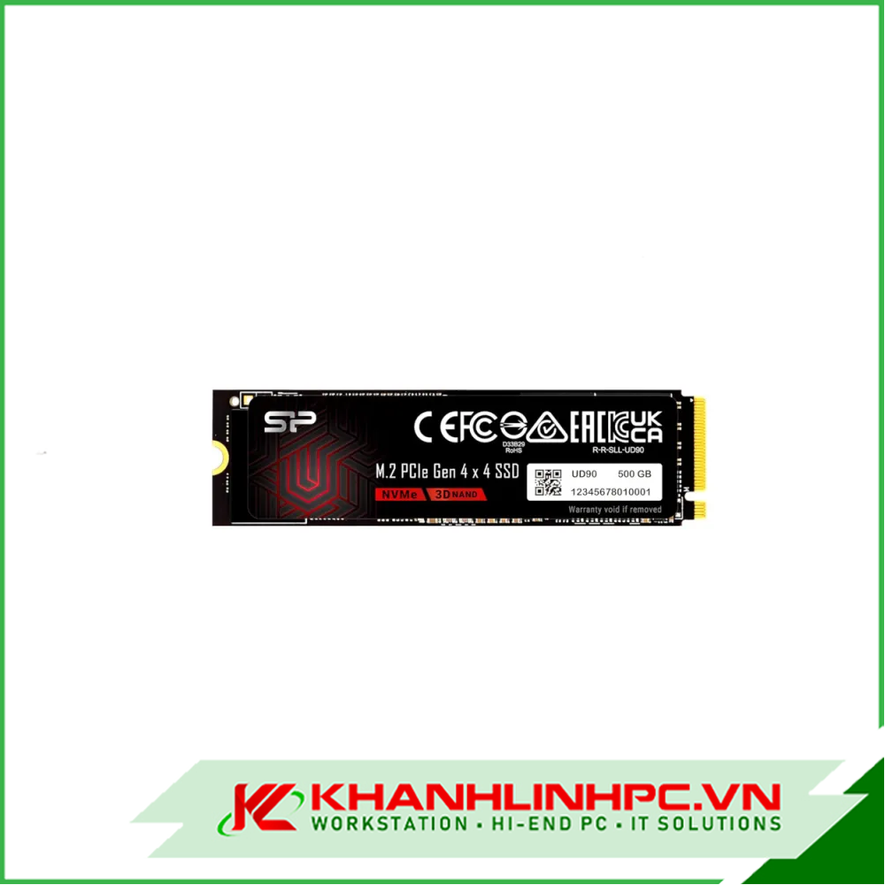 SSD Silicon Power UD90 500GB PCIe Gen4 x4 NVMe M.2 | Đọc 5000MB/s, Ghi 2700MB/s