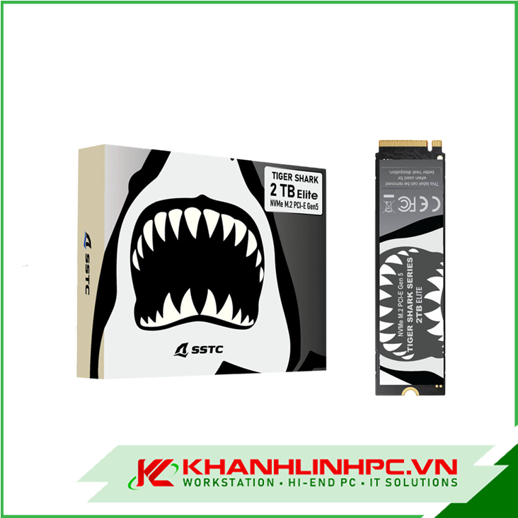 Ổ cứng SSD SSTC TIGER SHARK ELITE 2TB PCIe 5.0 x4 NVMe M.2 (SSTC-PHI-E262048)
