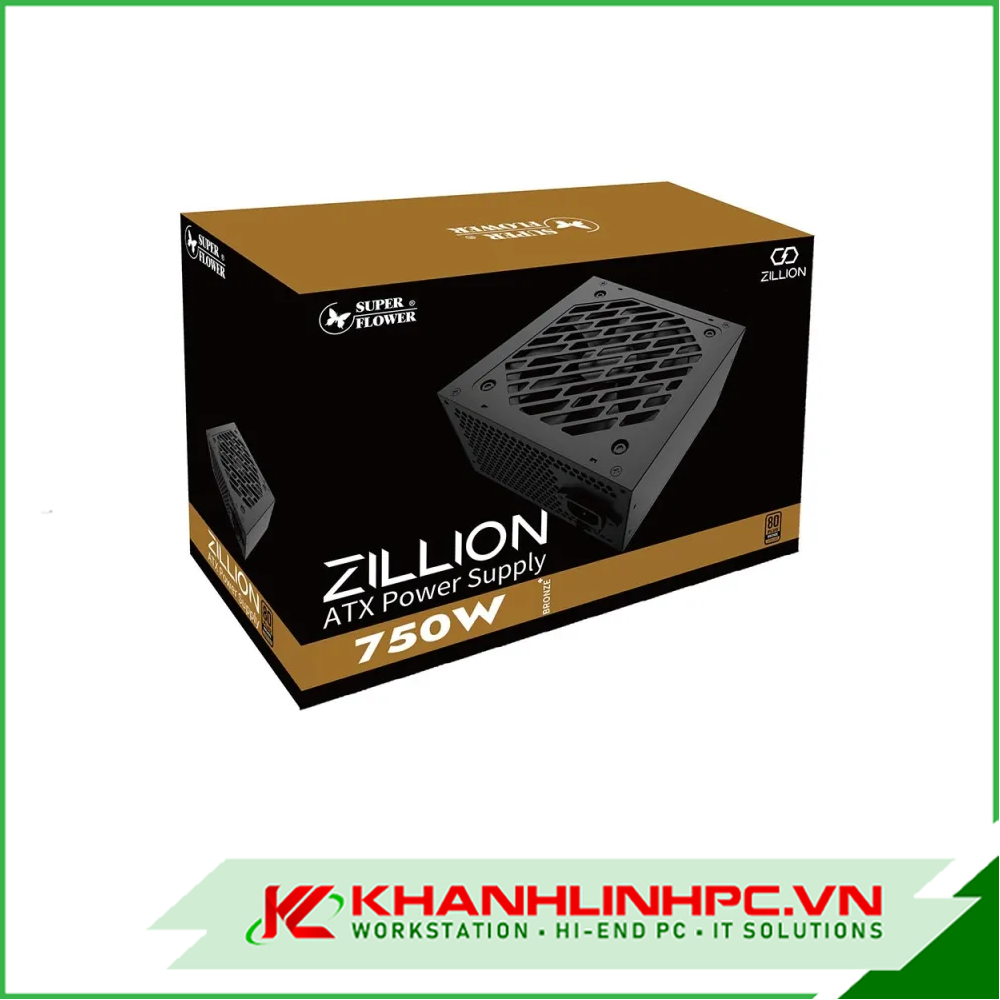 Nguồn máy tính SuperFlower ZILLION DB 750W 80 Plus Bronze SF-750Z12DB