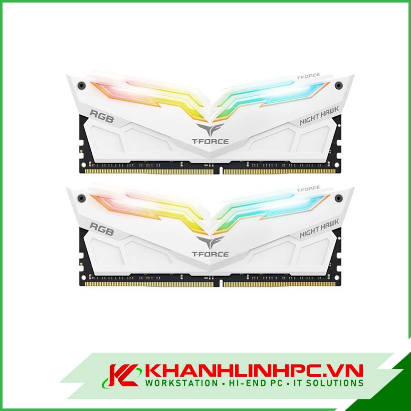 RAM DDR4 Team Nighthawk RGB 16GB(2x8) 3000MHz - Trắng