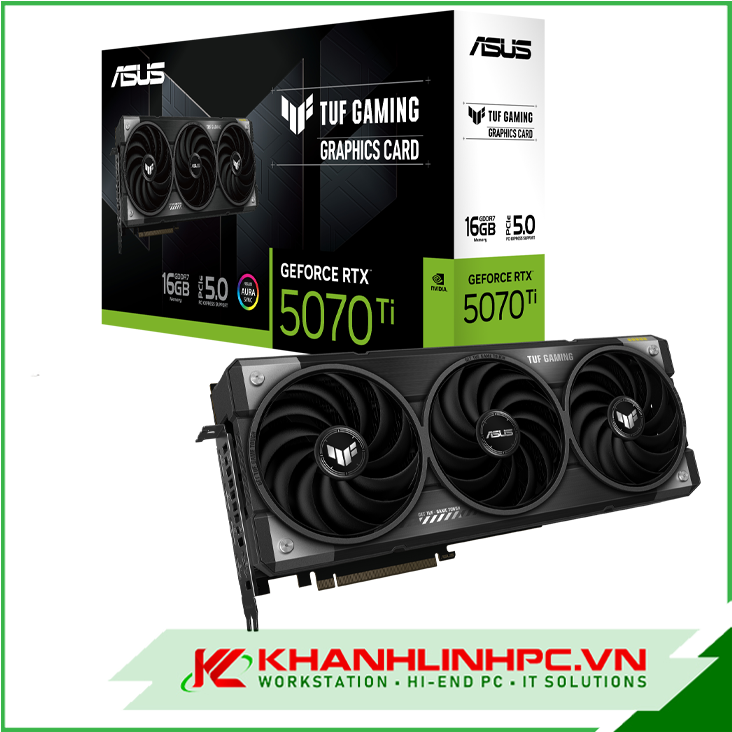 VGA ASUS TUF Gaming GeForce RTX 5070 Ti 16GB GDDR7