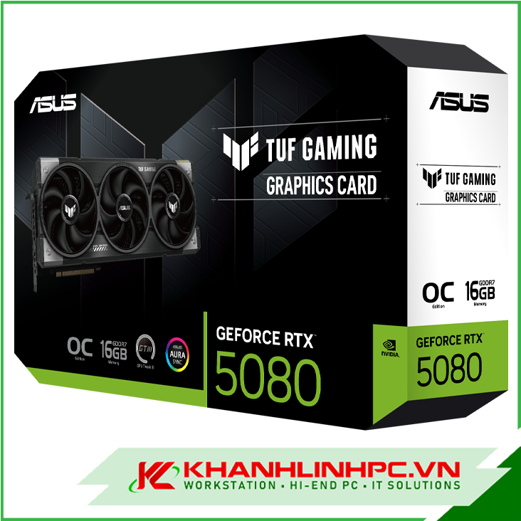 VGA ASUS TUF Gaming GeForce RTX 5080 16GB GDDR7 OC Edition