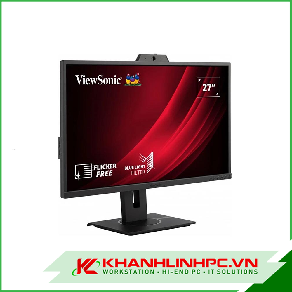 Màn hình Viewsonic VG2740V (27 inch/FHD/IPS/60Hz/5ms/250nits/HDMI+DP+VGA/Loa/Camera)