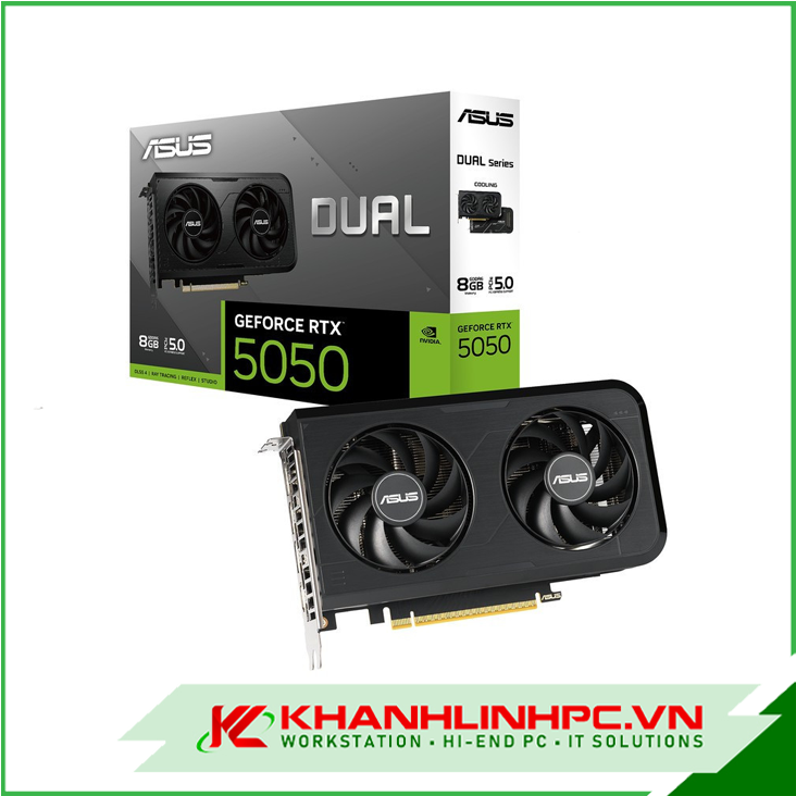 VGA ASUS Dual GeForce RTX 5050 8GB GDDR6 (DUAL-RTX5050-8G)