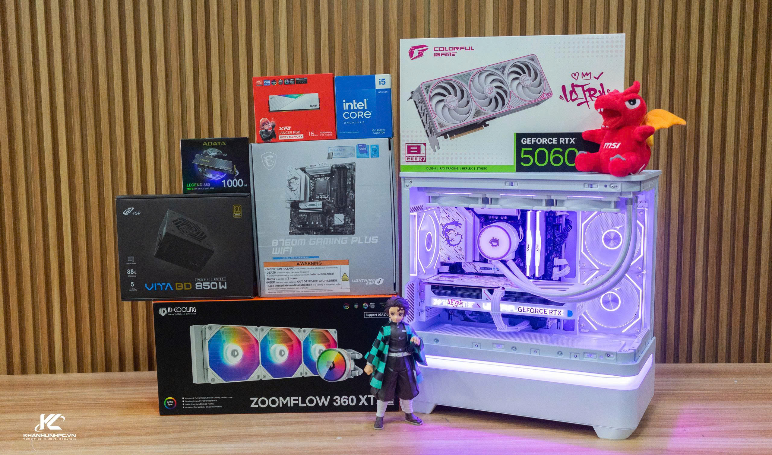 Khánh Linh - PC INTEL CORE I5 | B760M | 32GB RAM | RTX 5060