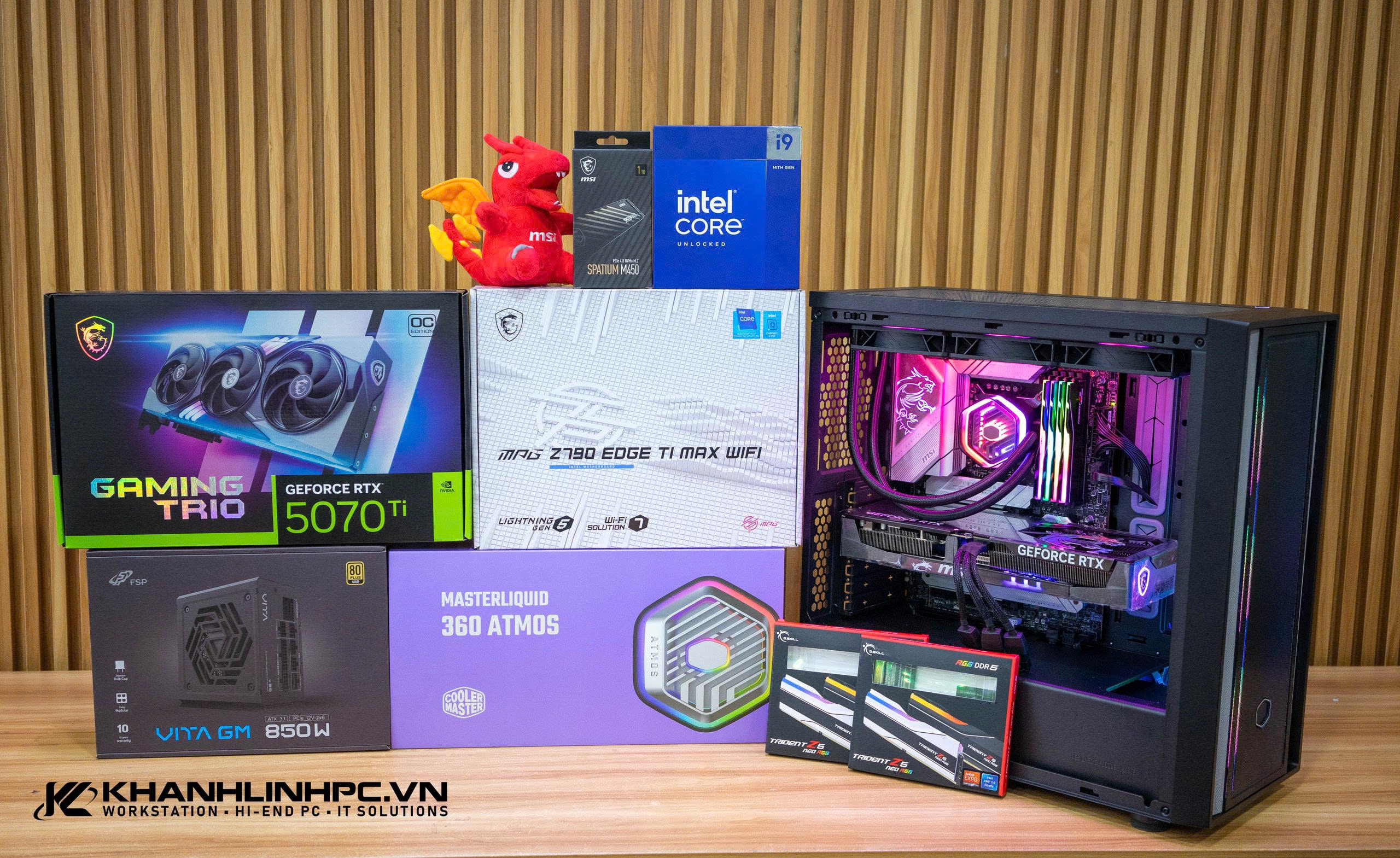 Khánh Linh - PC INTEL CORE I9 | Z790 | 64GB | NVIDIA RTX 5070Ti 16GB