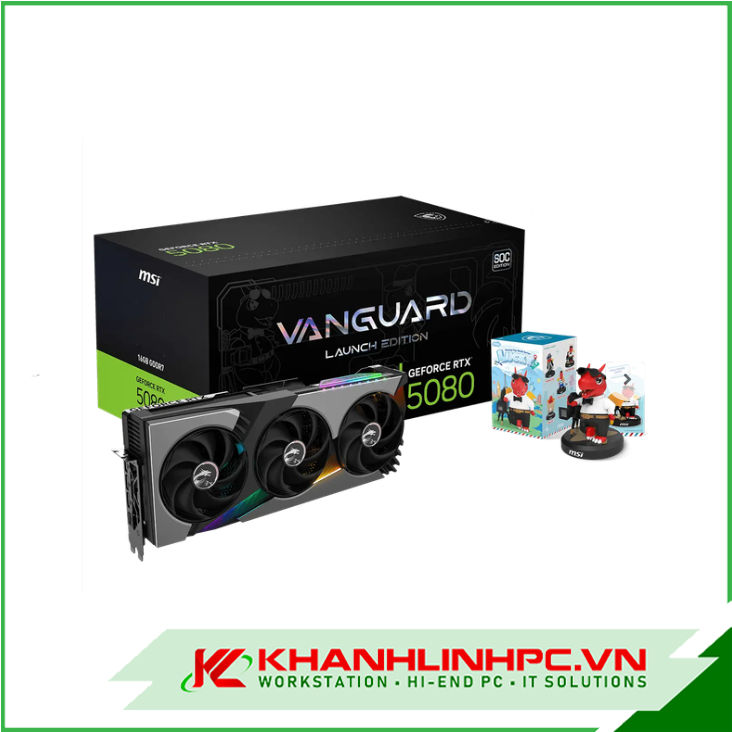 VGA MSI GeForce RTX 5080 16G VANGUARD SOC LAUNCH EDITION